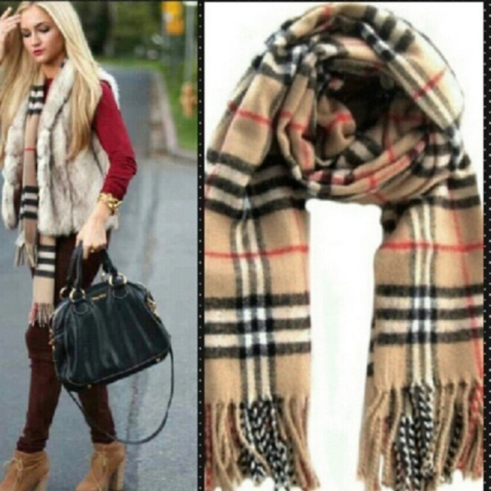 Croft & Barrow Acrylic Tartan Plaid Scarf 🧣 like new